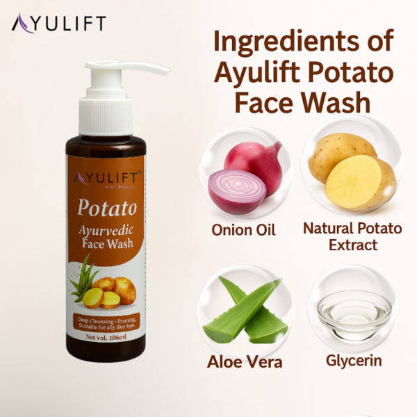 Potato Ayurvedic Face Wash - Image 3